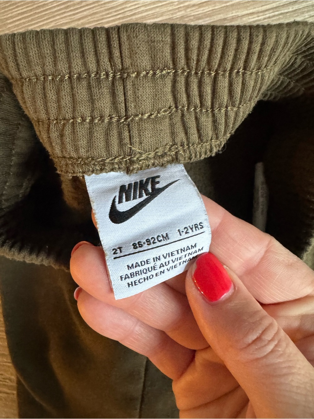 Nike Army green Faux Fur Sheerling 3 piece set, 2t - Picture 7 of 15